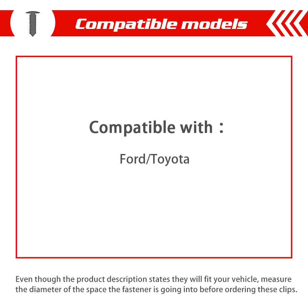 Fast Delivery 10 Bags One Carton Car Door Panel Trim Fender Bumper Nylon Plastic Clip Auto Fastener For Toyota Ford