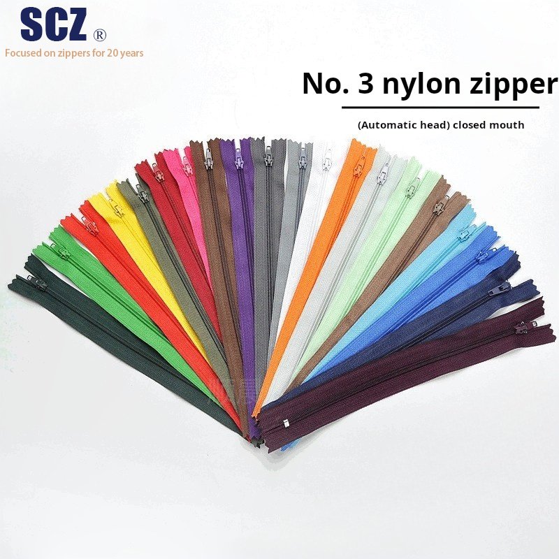 No. 3 nylon zipper closed-end clothes down jacket backpack sofa pants sweater accessories clothing Zipper zip fastener