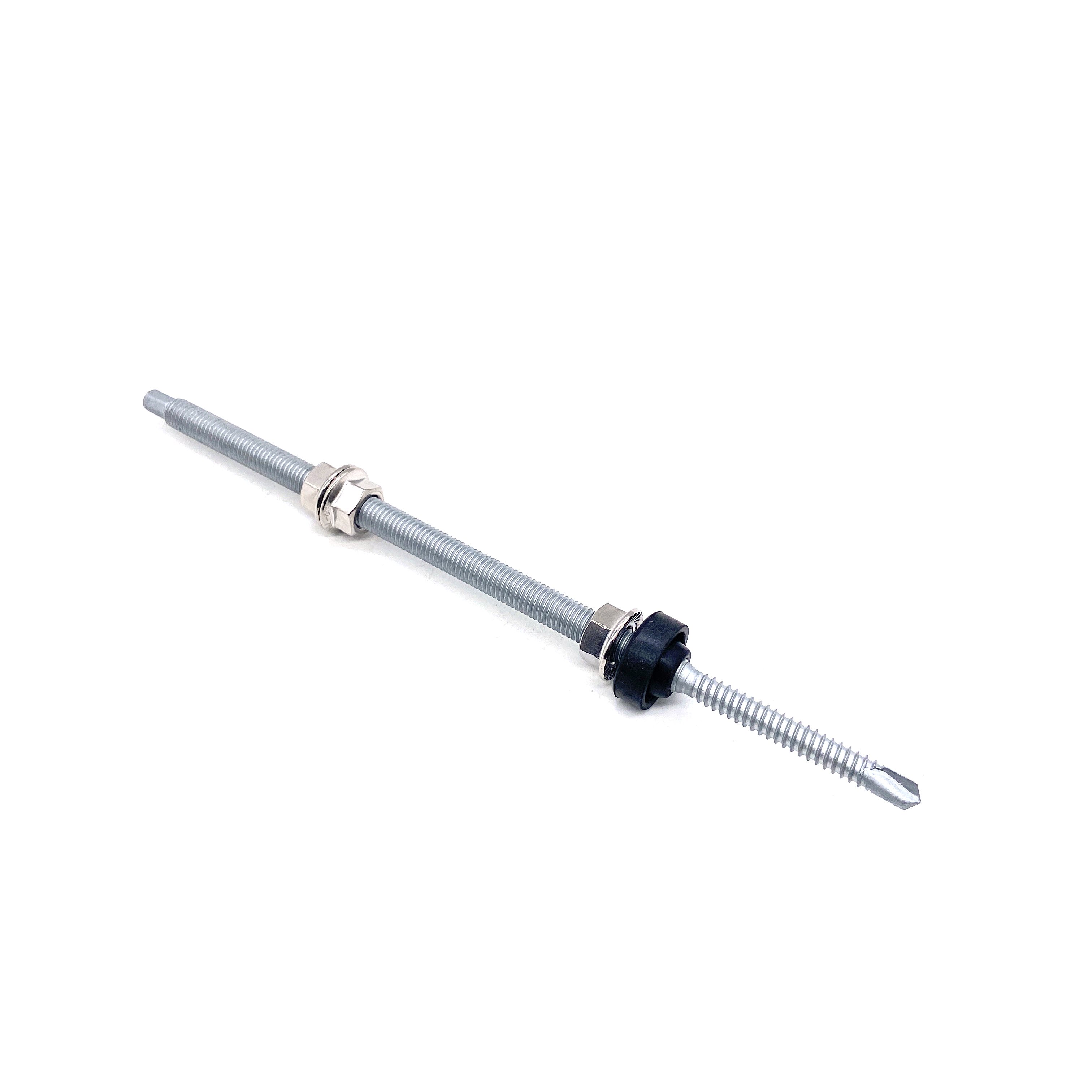 M10 200mm/250mm SS304 Solar Mounting Tin Roof Hanger Bolt Double End Dowel Screw