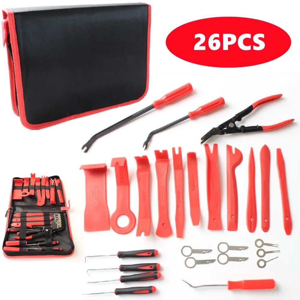 Rivet Buckle Removal Tool Sets 3/5/19/25/26/32pcs Car Interior Panel Repair Plastic Fastener Screw Rivet