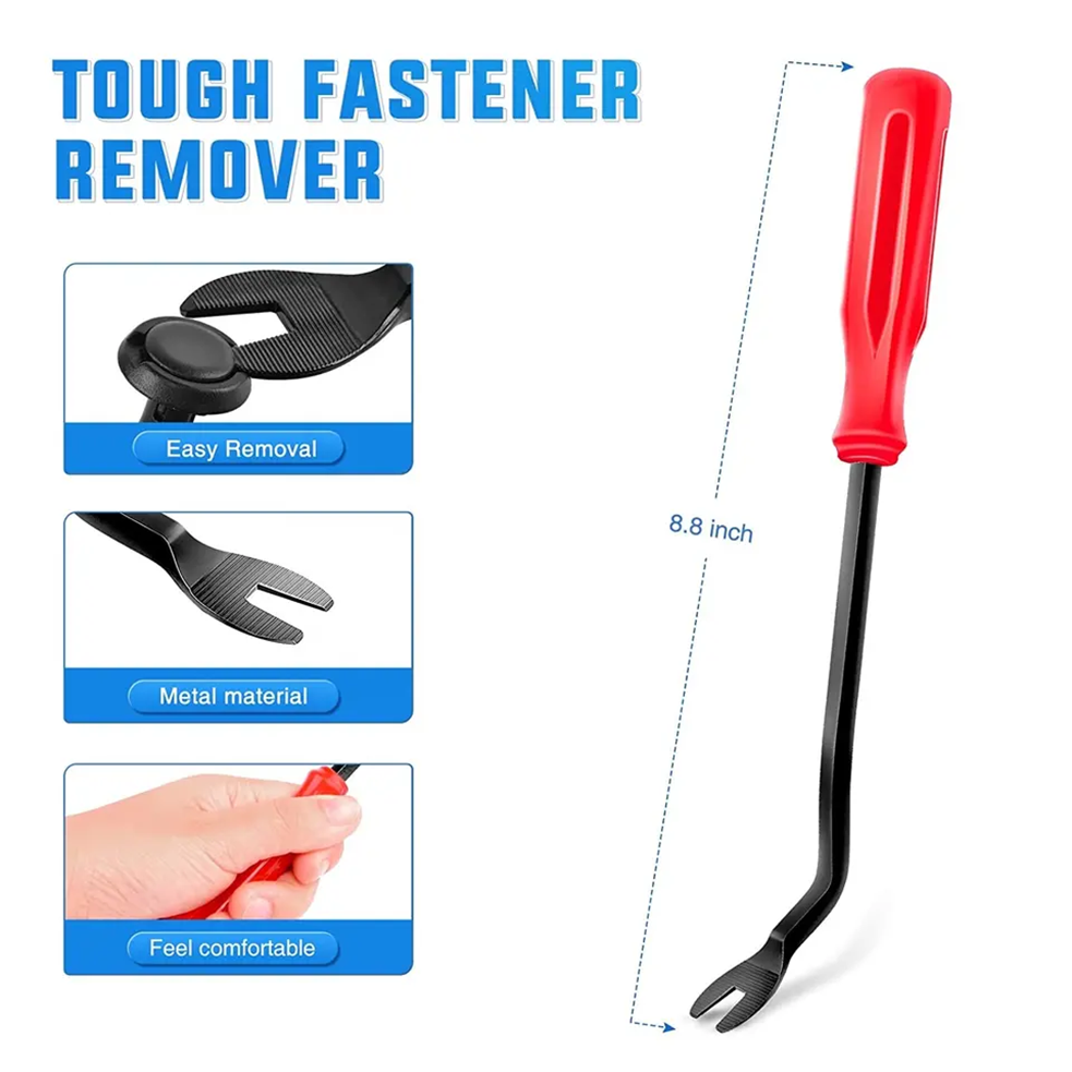 QGZ327 630 Pcs Car Retainer Clips Kit 16 Most Popular Sizes Auto Push Pin with Foam Cable Ties and Fasteners Remover