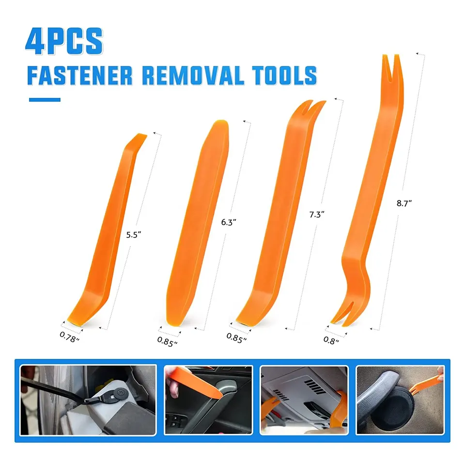 QGZ327 630 Pcs Car Retainer Clips Kit 16 Most Popular Sizes Auto Push Pin with Foam Cable Ties and Fasteners Remover