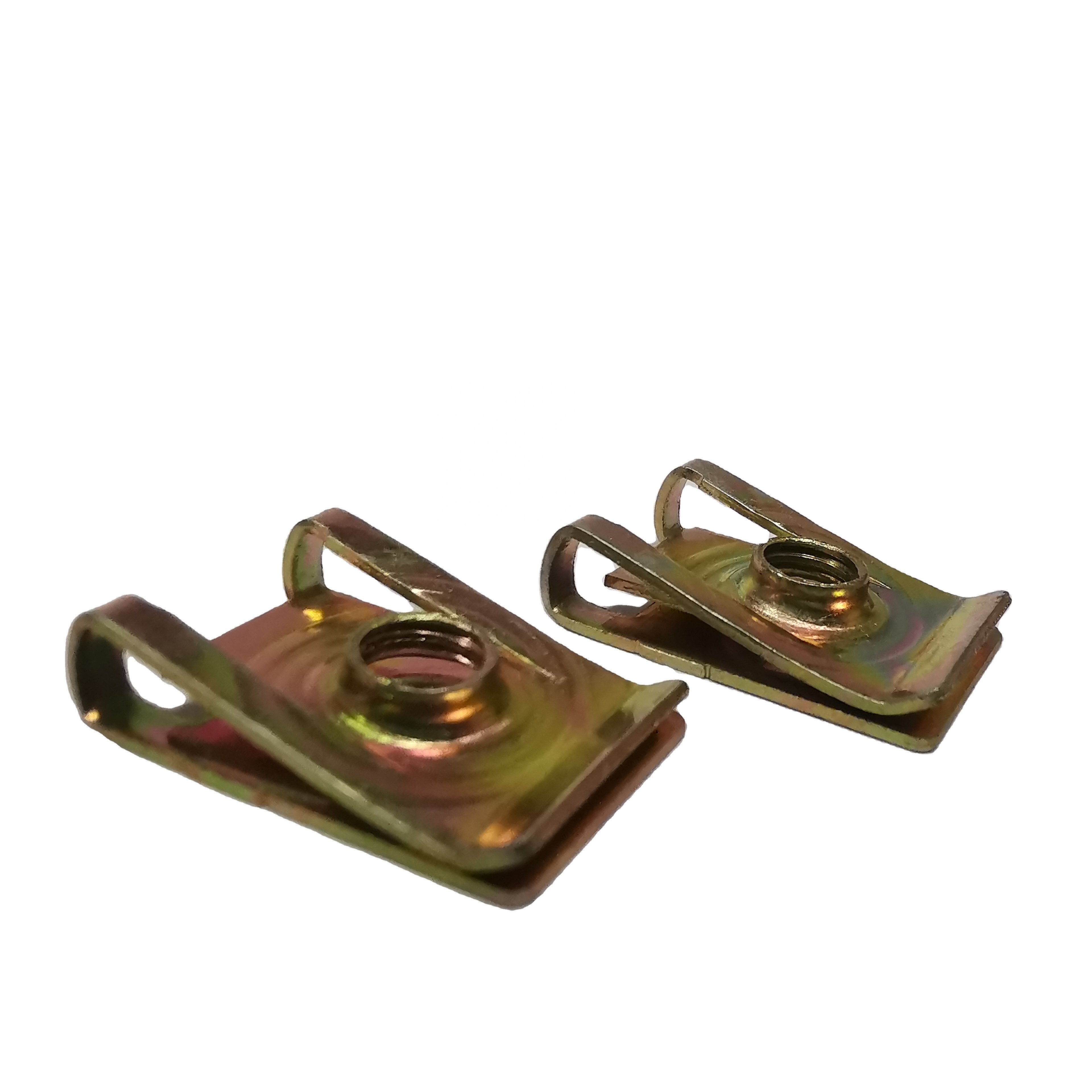 Metal Car Fasteners Fixing Screw U Type Clips Auto Accessories Motorcycle U Clip License Plate Nuts