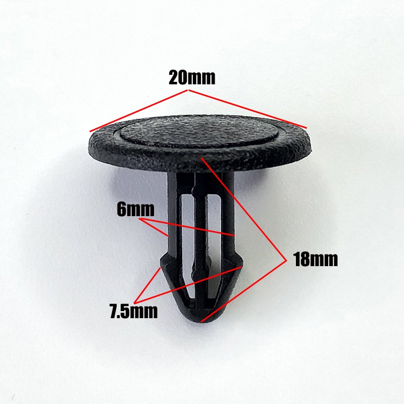 50PCS Auto clips For Honda Windscreen Cowl / Scuttle Panel Plastic Retainer Trim 91501-SEA-003 Fastener Clips Accessories