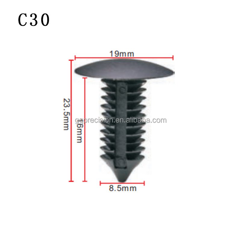 C30 High Quality New Plastic Car Auto Interior Door Trim Clips Card Door Panel Clip