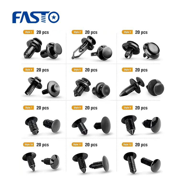 Auto car Push Pin Rivets Set -Door retaining Fastener Automotive Clip Trim Panel Fender retainer Clips for car