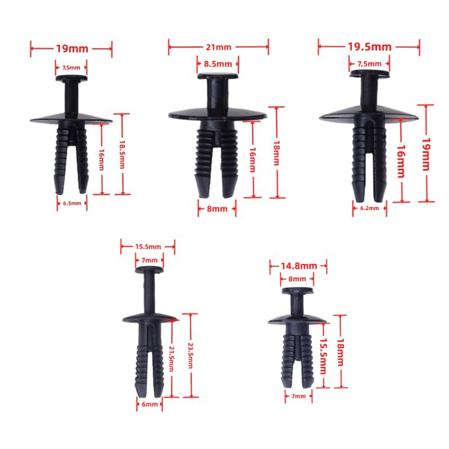 Auto Fender Liner Retainer Rivet Trim Panel Clips Pushing Expansion Buckle Plastic Nylon Clip for BMW