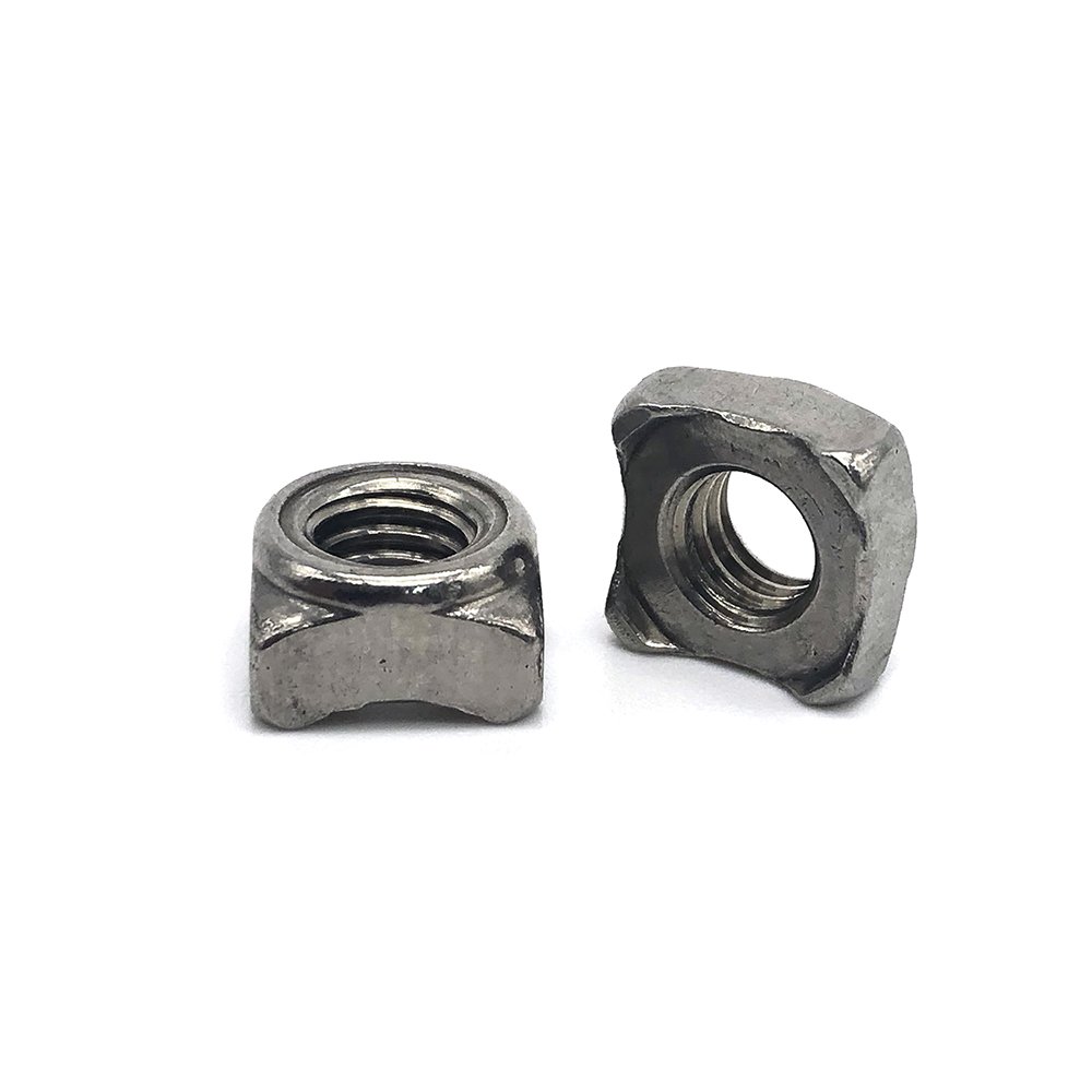 China Suppliers Custom Plated square Threaded Welding Nut Aluminum Fixing Auto Spot Weld Nuts