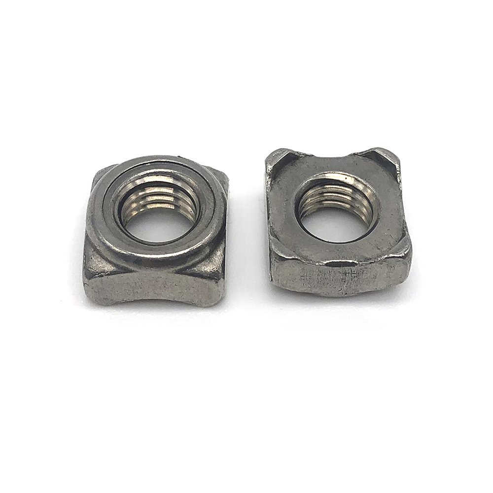 China Suppliers Custom Plated square Threaded Welding Nut Aluminum Fixing Auto Spot Weld Nuts