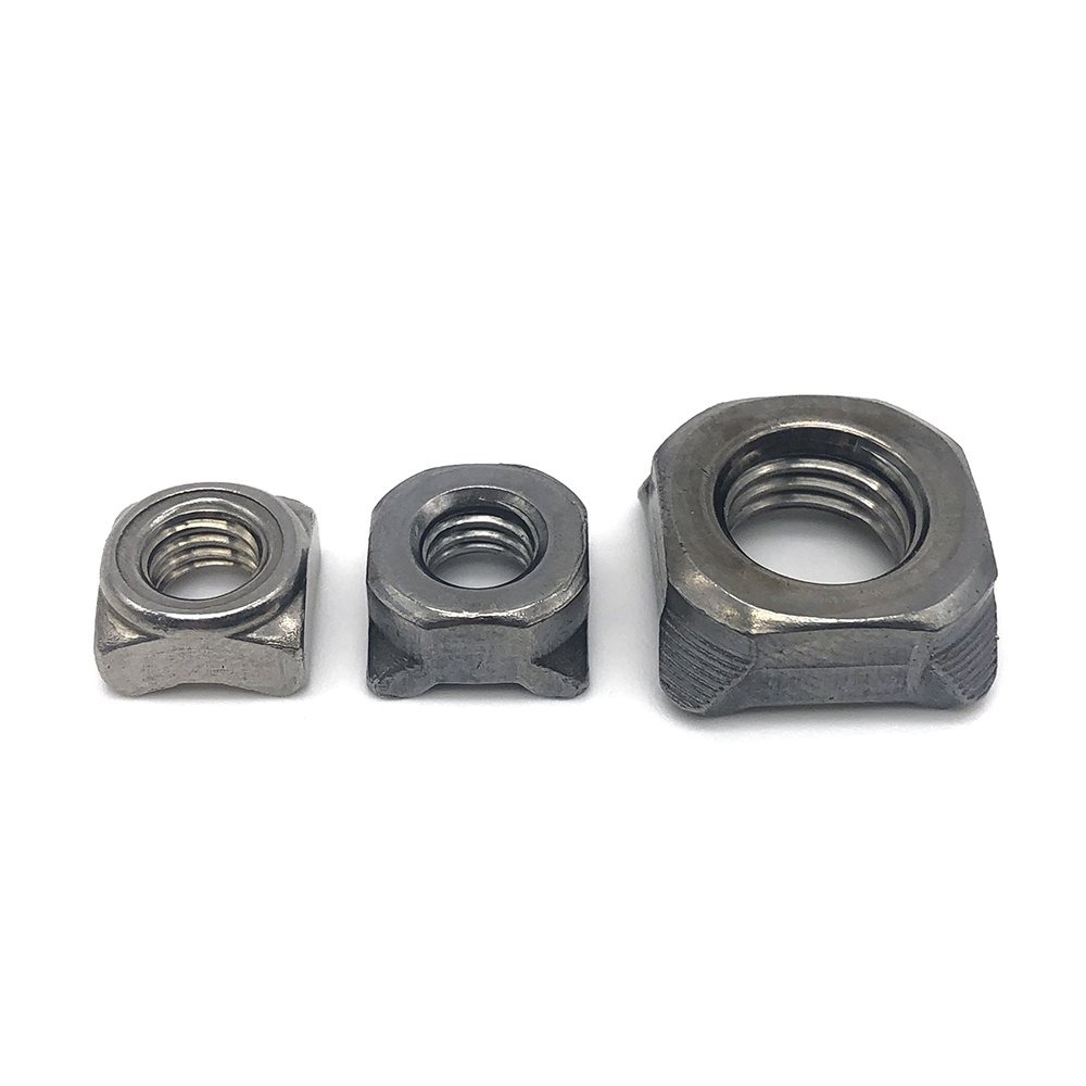 China Suppliers Custom Plated square Threaded Welding Nut Aluminum Fixing Auto Spot Weld Nuts