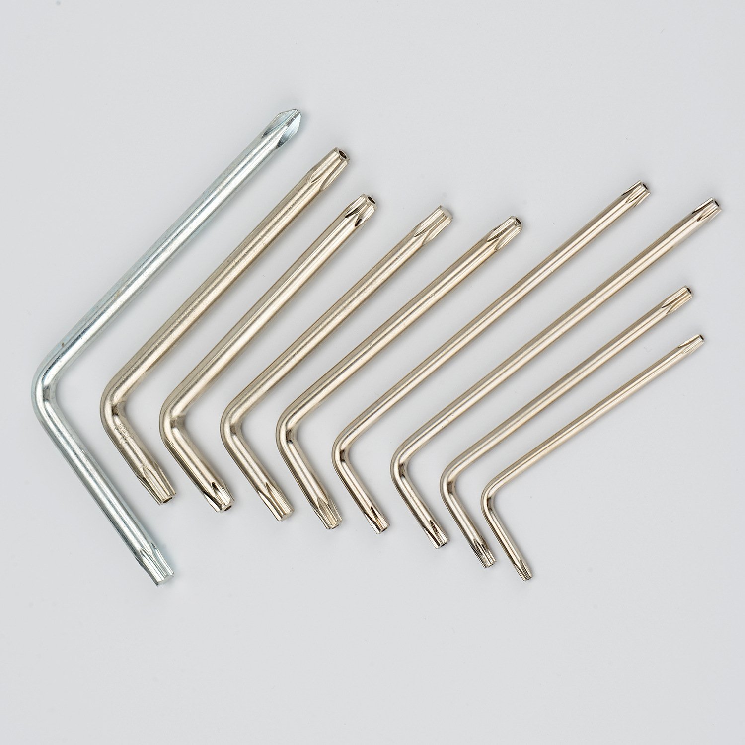 China Factory Hardware Tools T30 T40 T45 T50 Torx L Type Security Key Allen Key Wrench Spanner for Torx Hexagon Socket Screw