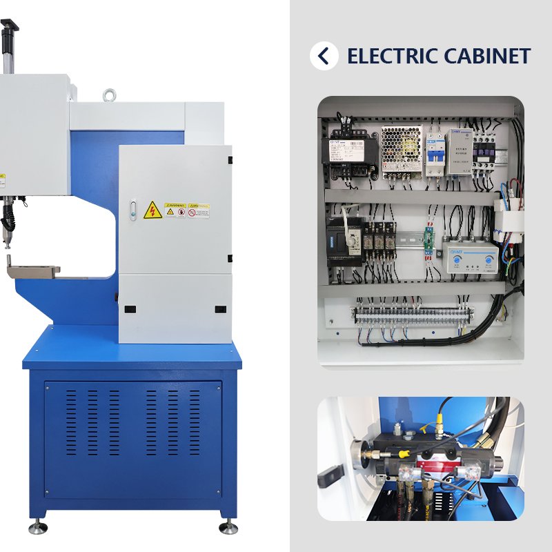 High quality 8 Tons Infinitely Adjustable Ram Force Batch Counter High-pressure fastemer insertion Machine