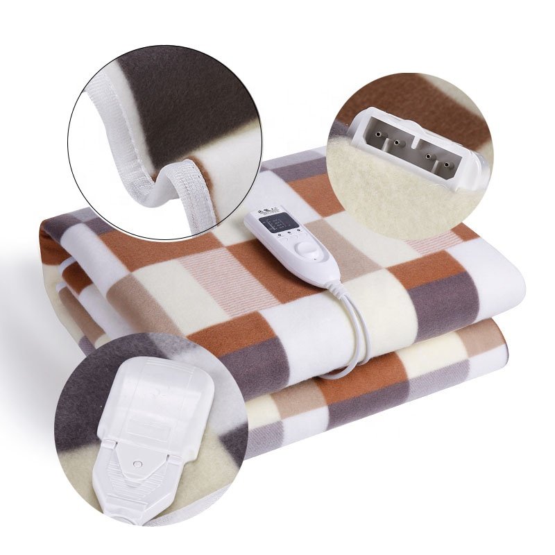 220V China 5 Heated Settings Bed Warmer hot portable thermostat single dual Heating Electric Blanket heated throw electrical