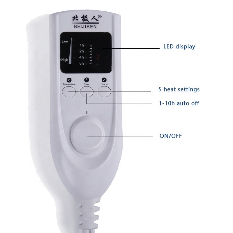 220V China 5 Heated Settings Bed Warmer hot portable thermostat single dual Heating Electric Blanket heated throw electrical