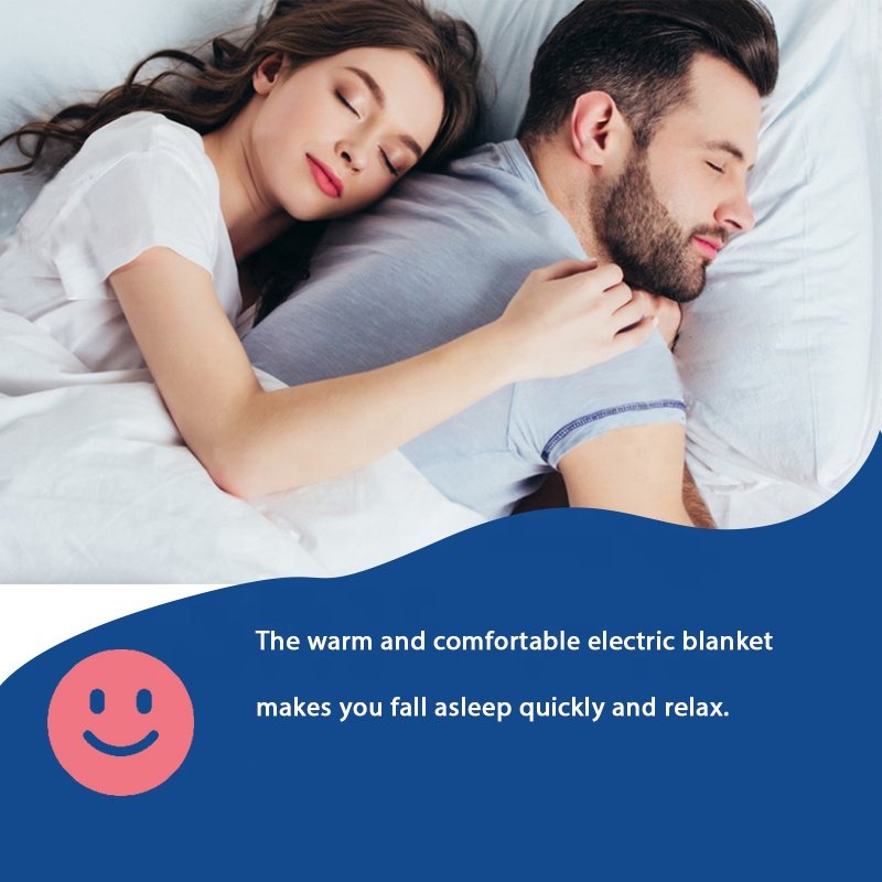 220V China 5 Heated Settings Bed Warmer hot portable thermostat single dual Heating Electric Blanket heated throw electrical