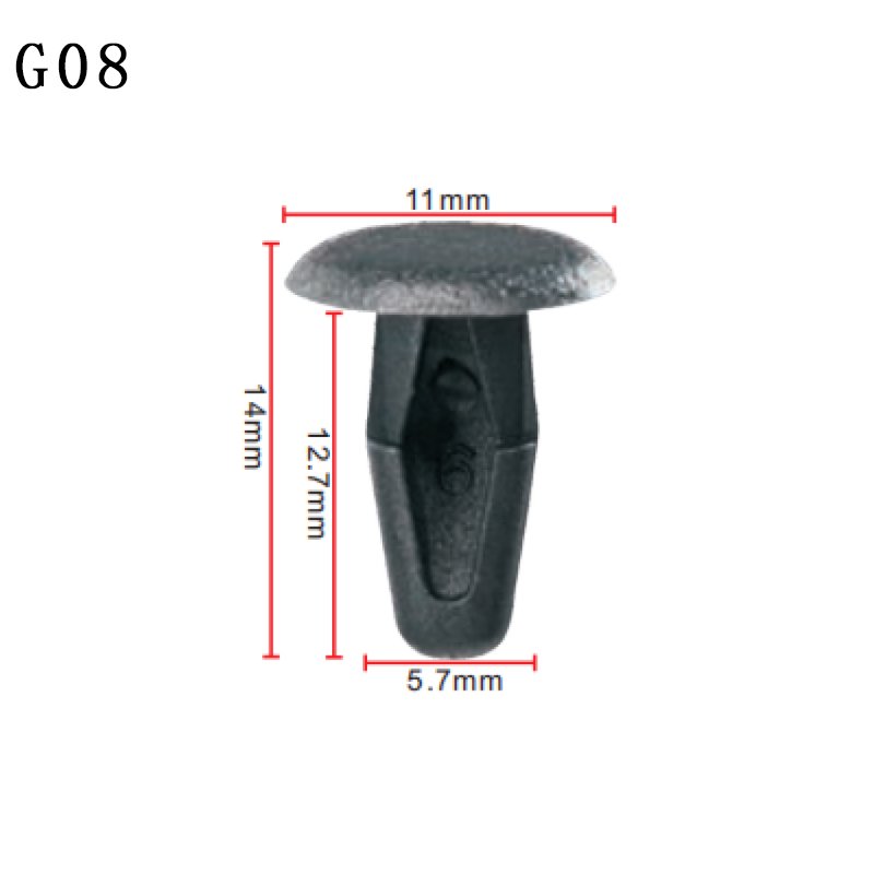 G08 Auto Car Sealing Strip Nail Limit Buckle Plastic Nylon Clip