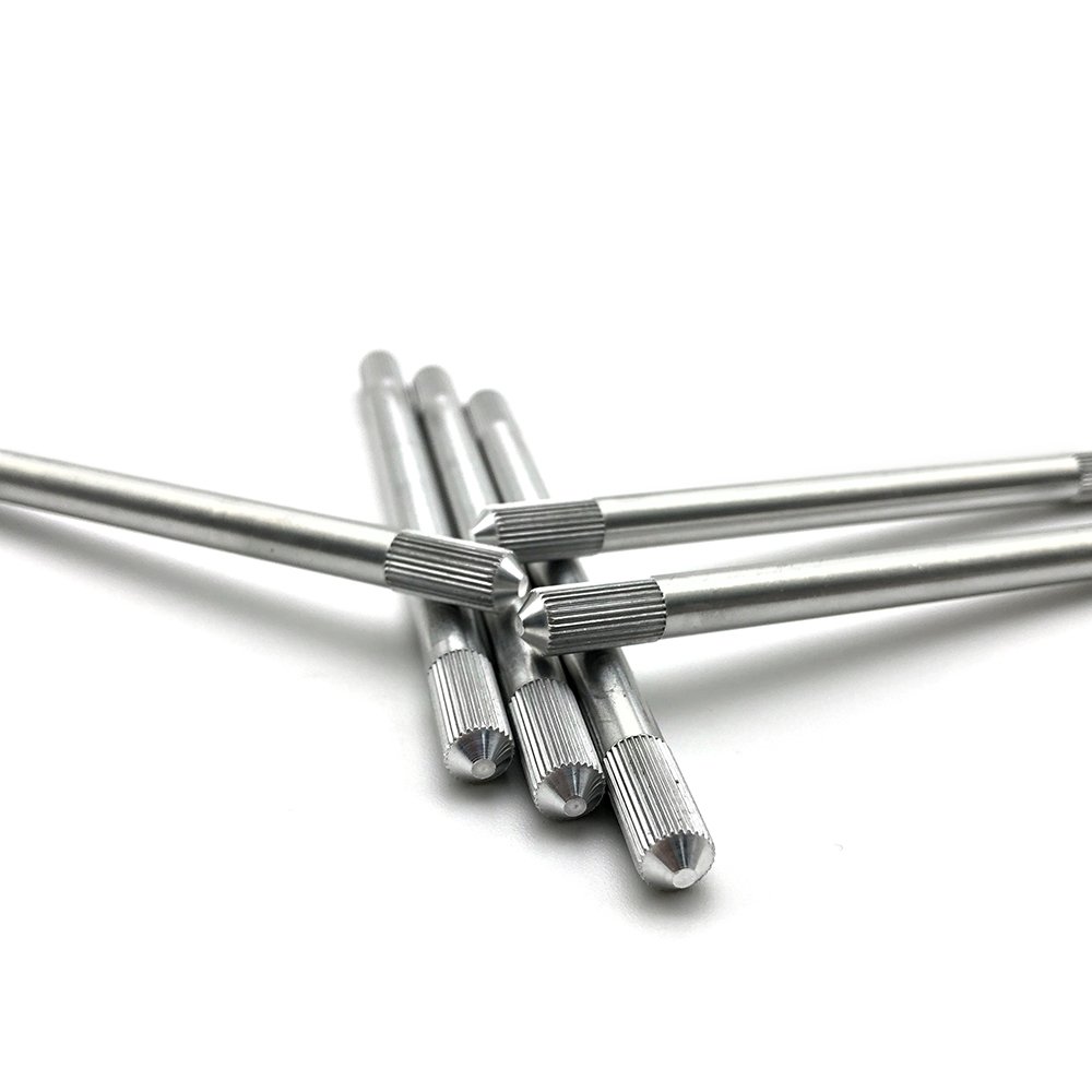 Customized Shaft 1/4'' 1/8'' Cylindrical Straight Threaded Knurl Brass Aluminum Stainless Steel Stepped Dowel Pin