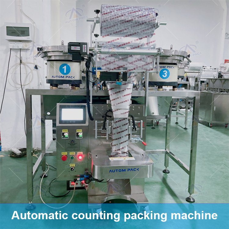 ATM-320R Small Pouches Packing Aluminum Screw Hardware Fastener Nails Bolt Wire Nail Hardwares Counting Weighing Packing Machine