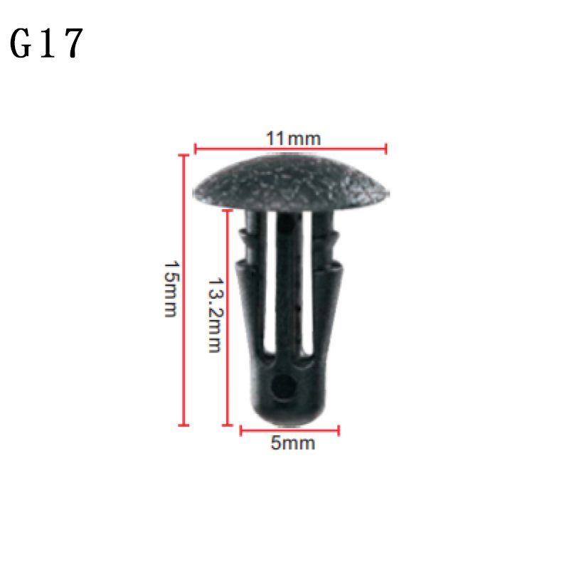G17 Auto Plastic Fasteners Clips Push Type Retainer clip Remove Car Retainer Clips