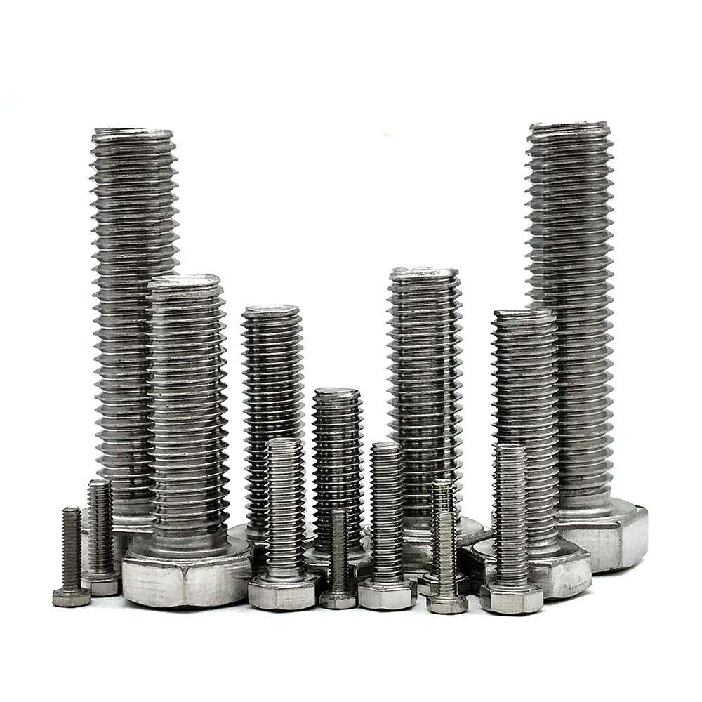 Hot sale ss stainless steel bolt and nut m16 x 100 m10x125 316 grade m38 m26 perno hexagonal m8x2 bolts 5.8 fasteners and bolts