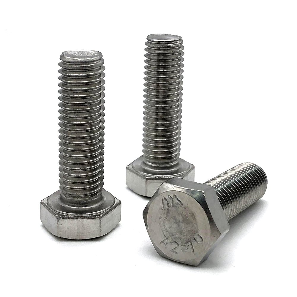 Hot sale ss stainless steel bolt and nut m16 x 100 m10x125 316 grade m38 m26 perno hexagonal m8x2 bolts 5.8 fasteners and bolts
