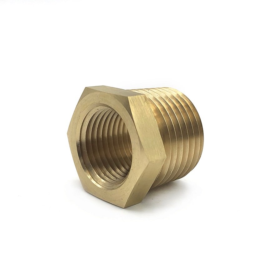 China wholesale 1/8 1/4 3/8 1/2 3/4 m6 40mm Male to Female Pipe Fitting Plastic Reducer Bushing