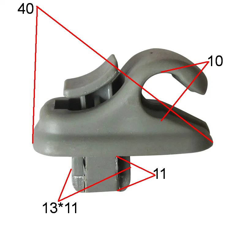 Car Sun Visor Hook Clip Plastic Auto Fasteners Sun Visor Clip