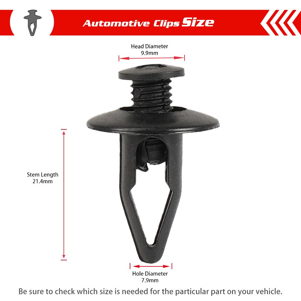 QGZ171 Car Accessories Auto Door Panel Trim Fender Bumper Nylon Plastic Car Clips Fastener for Toyota BYD