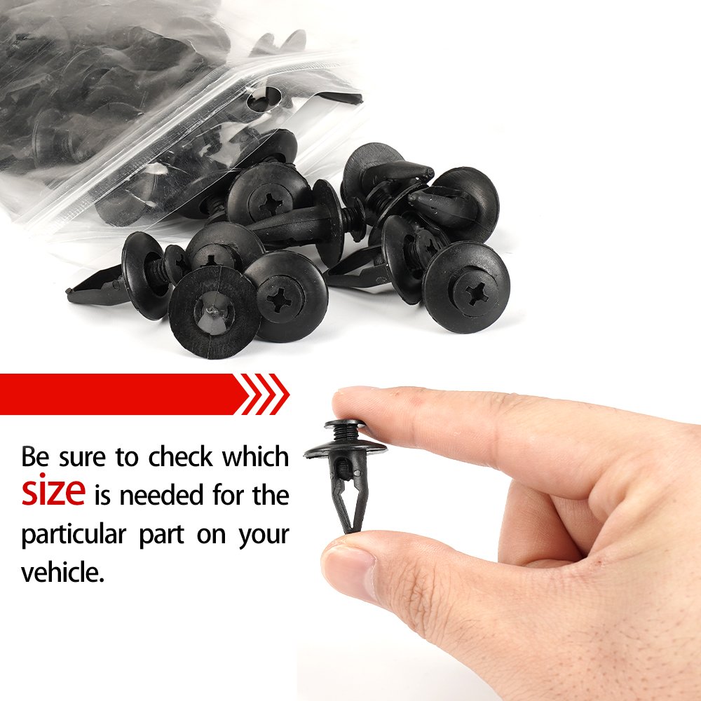 QGZ171 Car Accessories Auto Door Panel Trim Fender Bumper Nylon Plastic Car Clips Fastener for Toyota BYD