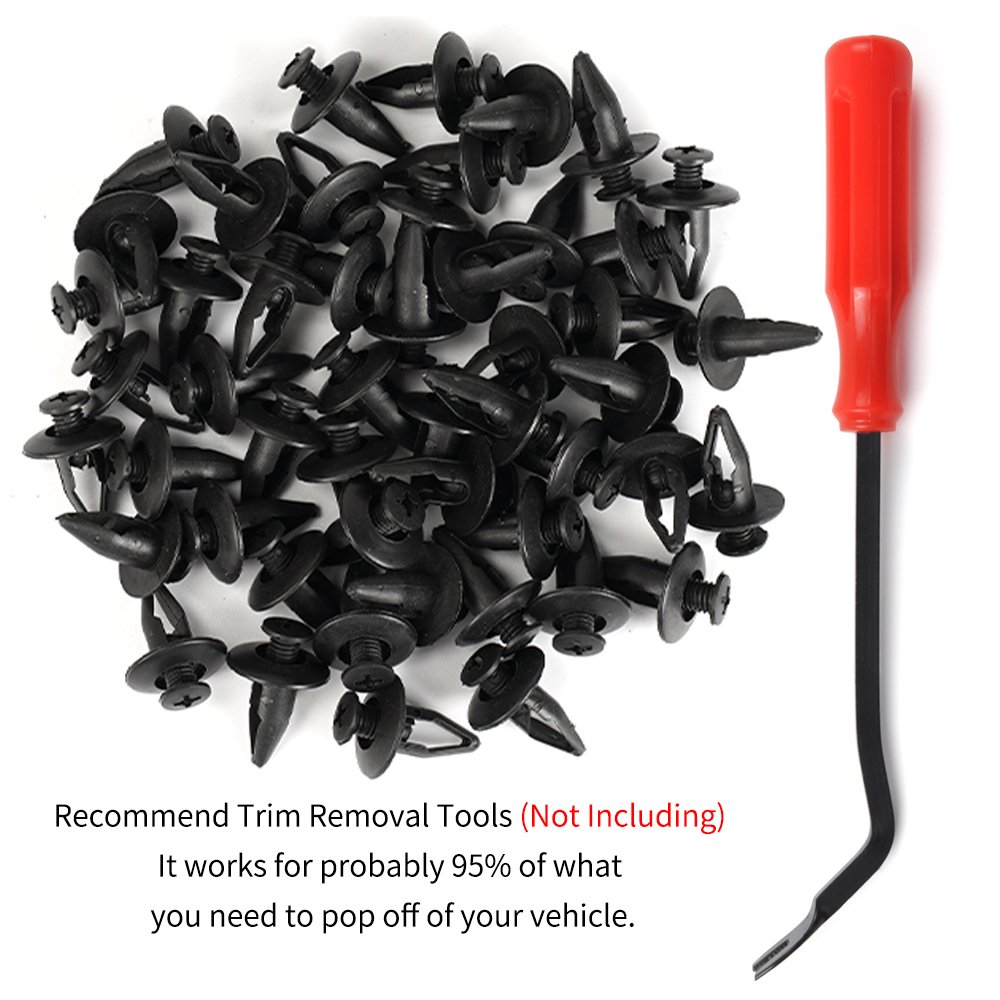 QGZ171 Car Accessories Auto Door Panel Trim Fender Bumper Nylon Plastic Car Clips Fastener for Toyota BYD