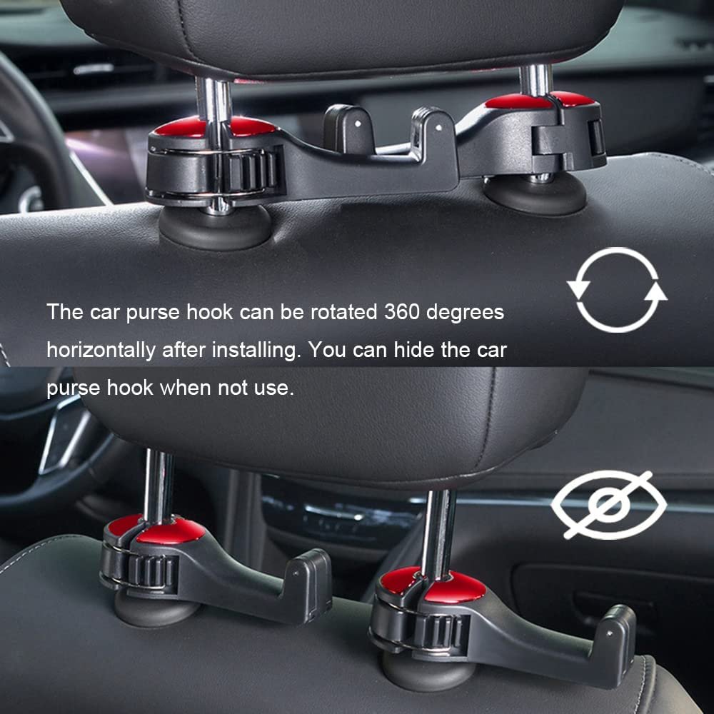 Car Headrest Hook Phone Car Holder Car Hanger Seat Back Hanger Storage Hook Phone Holder Auto Fastener Clip