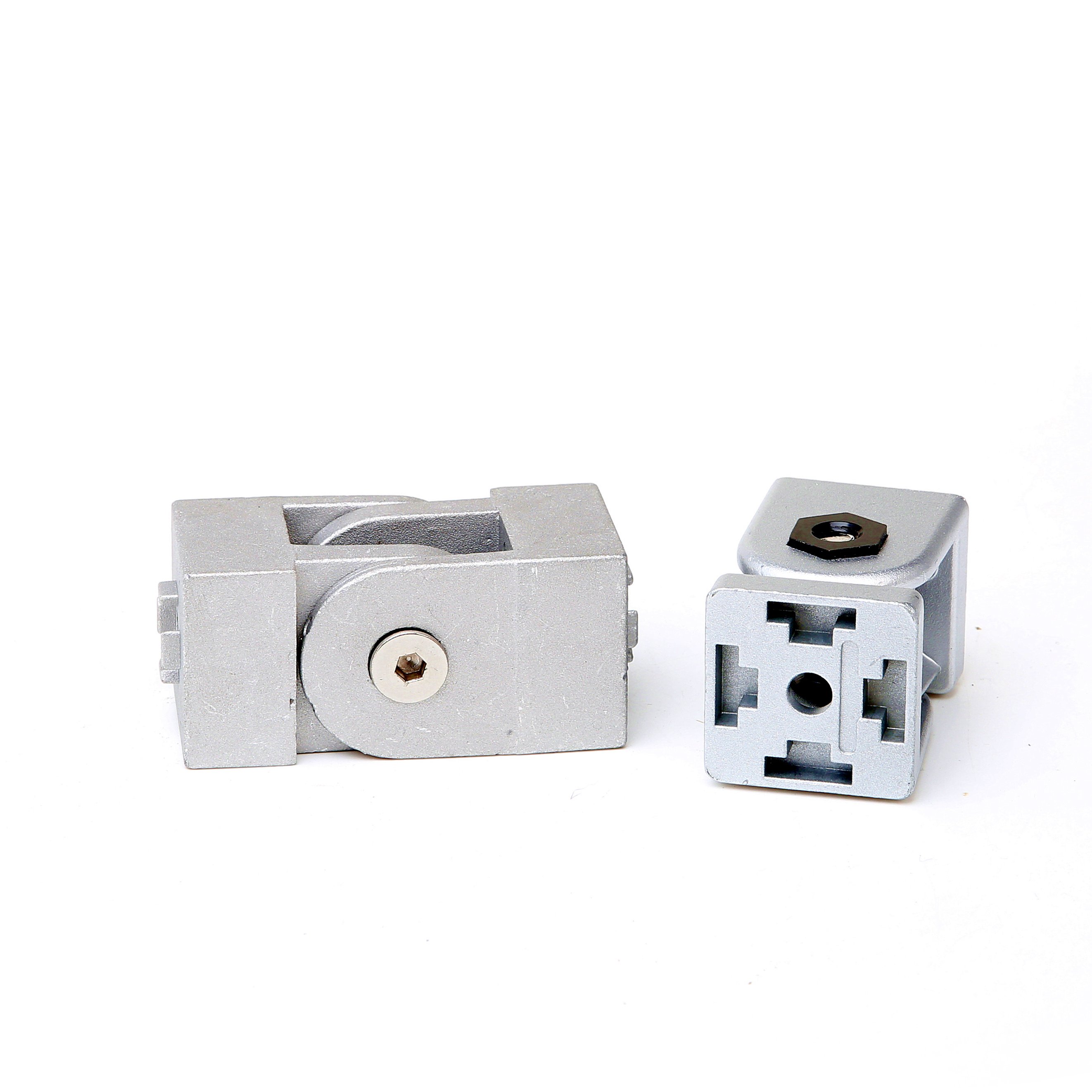 Zinc Alloy Movable Hinge Pivot Hinge DIN GB Industrial Aluminum Profile 2020/3030/4040/4545 Arbitrary Angle Connector