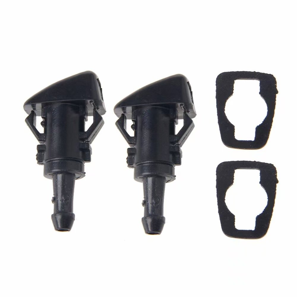 Car Universal Windshield Washer Sprinkler Head Wiper Fan Shaped Spout Cover Water Outlet Nozzle