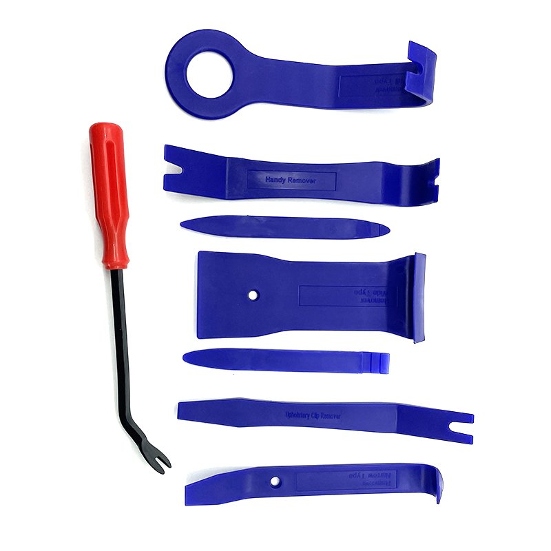 8pcs/Set Car Removal Tools Automobile Nail Puller Radio Audio Panel Door Repairing Clip Trim Removal Pry Repair Plastic Tool