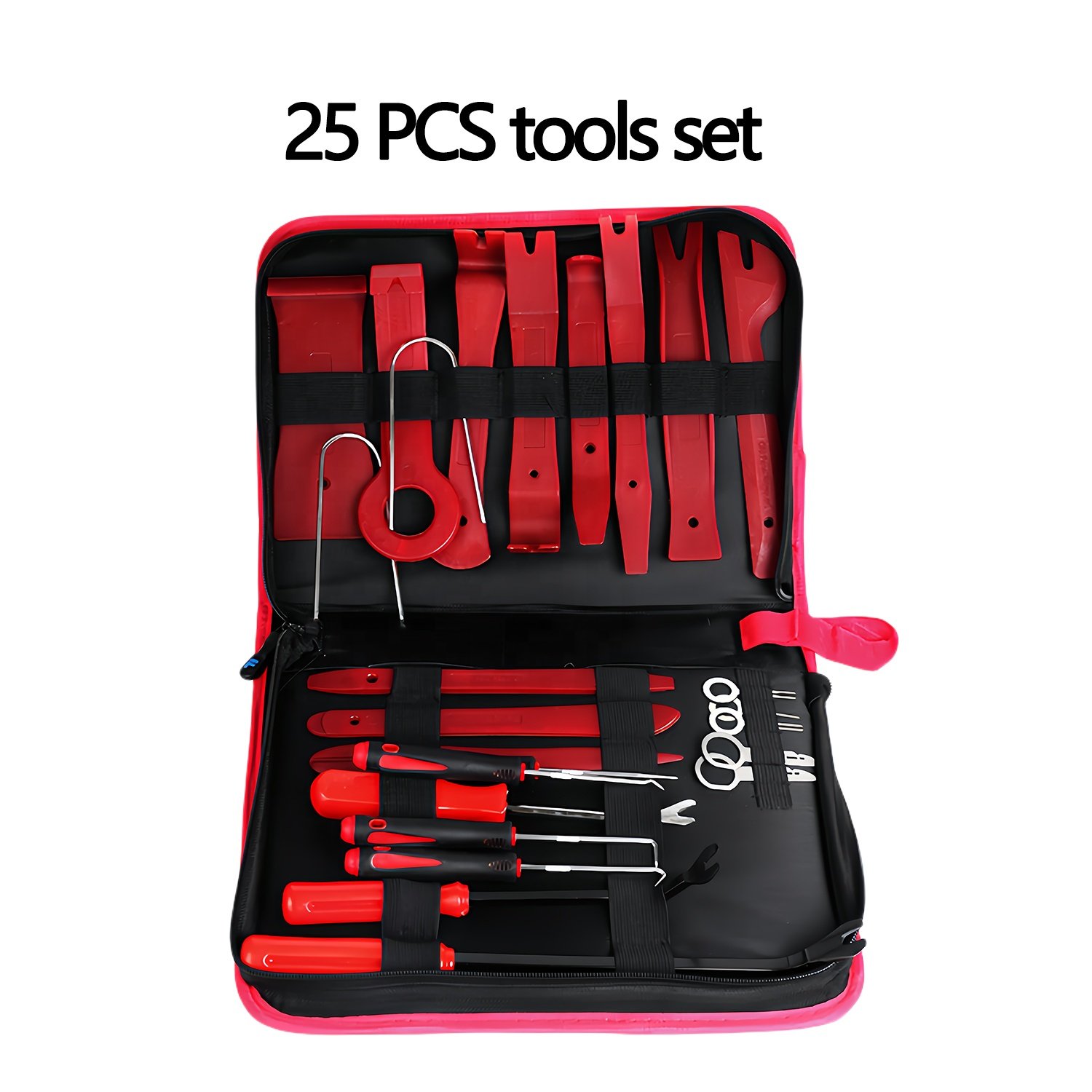 25PCS Car Plastic Trim Removal Tool Car Clips Clips rivet fastener door Panel Trim Auto Disassembly hand Tools puller set