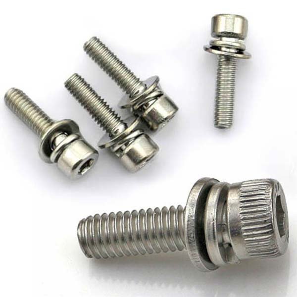 Fastener Wholesale Supplier M3 M4 M6 M8 Zinc Cross Head Flat Washer Counter Sink Torx Head Hex Socket Combination Bolt Screws