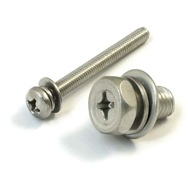 Fastener Wholesale Supplier M3 M4 M6 M8 Zinc Cross Head Flat Washer Counter Sink Torx Head Hex Socket Combination Bolt Screws