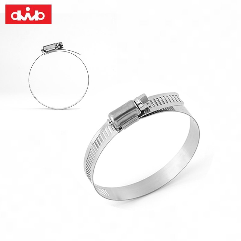 Auto Soft clamps Worm Gear Hose Clamp Adjustable Custom Car 304 stainless Steel Hose clamp Stamping Spare Parts