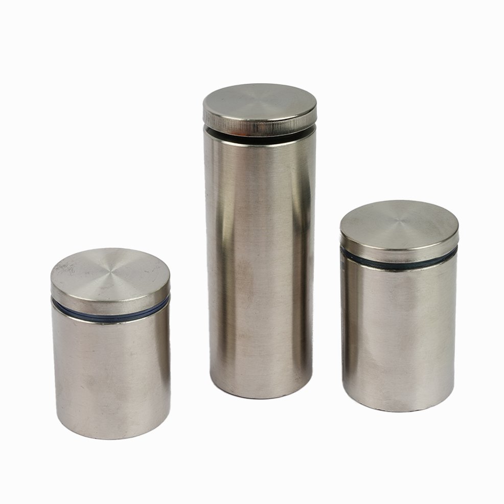 Stainless Steel Pool Fence Glass Spacer Round Hollow Threaded Fasteners Nail Standoff Fastener