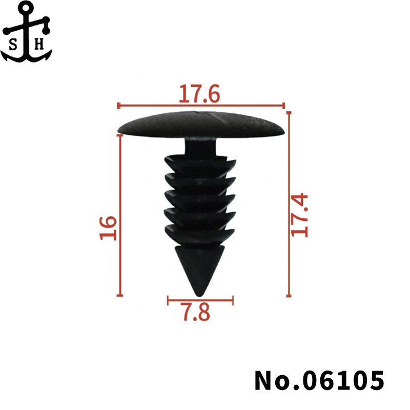 Factory Supply PA66 Automotive Buckle Nylon Plastic Car Auto Replacement Plastic Fender Bumper Rivets Clips and Fasteners