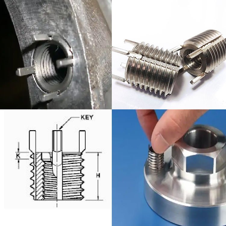 Hardware Accessories Fastener M14 316 Screw M2 1/2 Thread Repair Metal Key Lock Insert