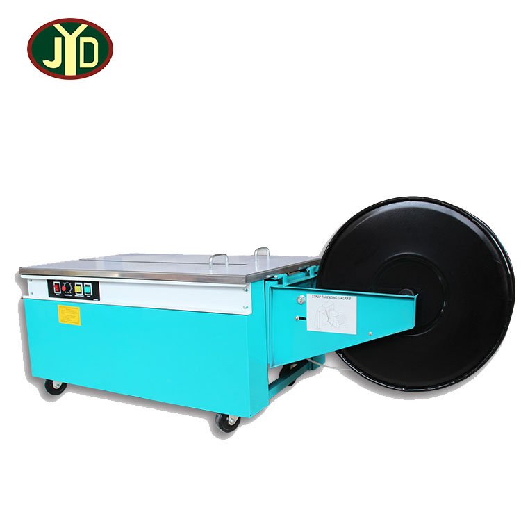 High Speed KZ-900 Semi Automatic Low Table Carton Box Case Plastic Strapping Packaging Machines Strap Wrapping Banding Machinery