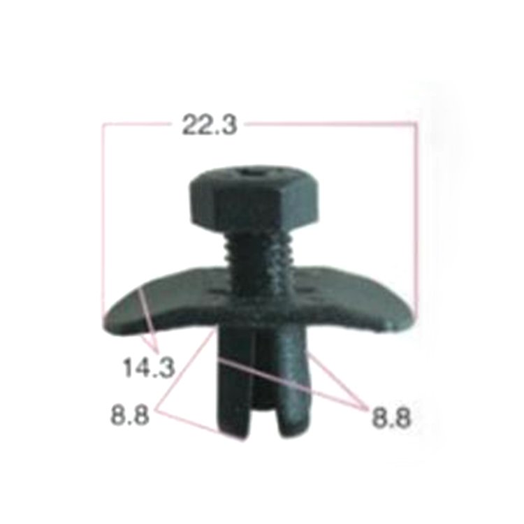 Auto Car Nylon New Universal Useful Plastic Car Auto Interior Door Trim Clips Fastener for Toyota/nissan