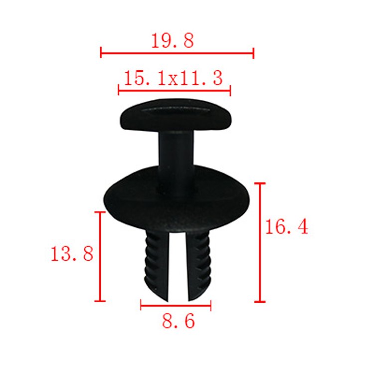 Factory Supply Auto plastic clips and fasteners Plastic rivets Auto body clips car clips101989