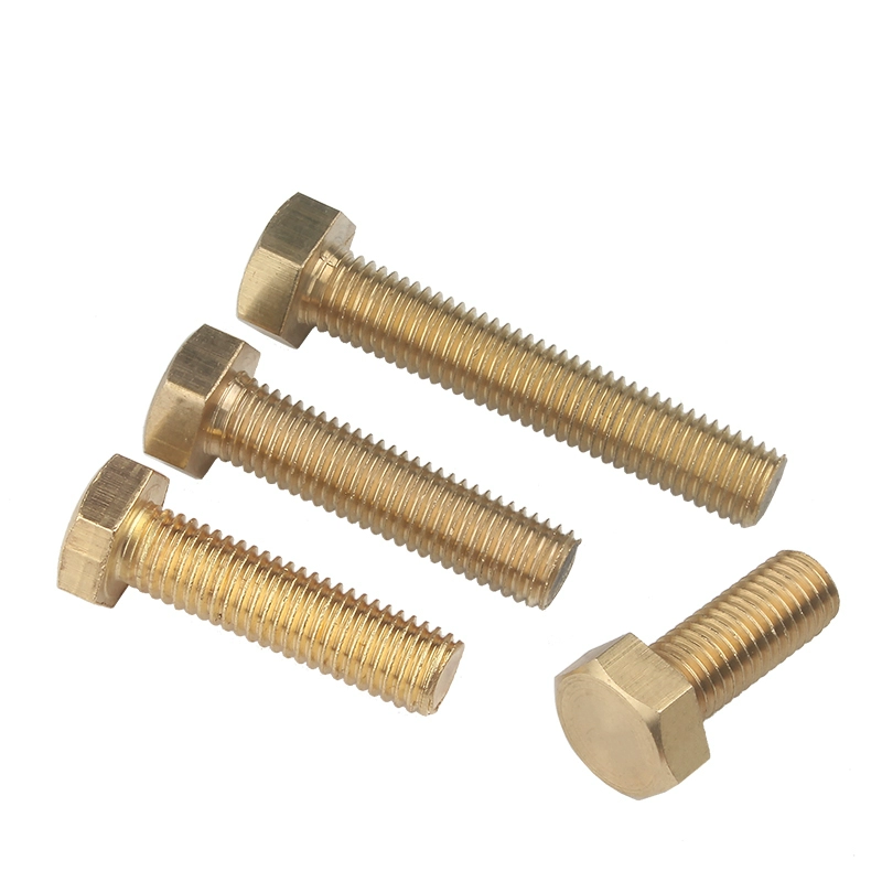 Customized Factory Direct Sale Good Quality Durable Tools Hardware Fasteners Brass Hex Bolt And Nut With Washer Manufacturer