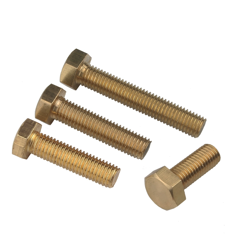 Customized Factory Direct Sale Good Quality Durable Tools Hardware Fasteners Brass Hex Bolt And Nut With Washer Manufacturer