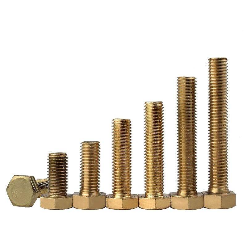 Customized Factory Direct Sale Good Quality Durable Tools Hardware Fasteners Brass Hex Bolt And Nut With Washer Manufacturer
