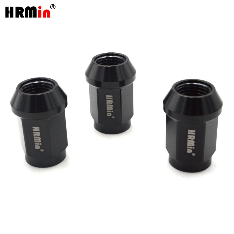 HRMin Cone Seat Gr.5 Titanium Alloy Auto Parts Titanium Screw Titanium Wheel Nut Lock Nut Lug Nut M14*1.5*35 for Racing Car
