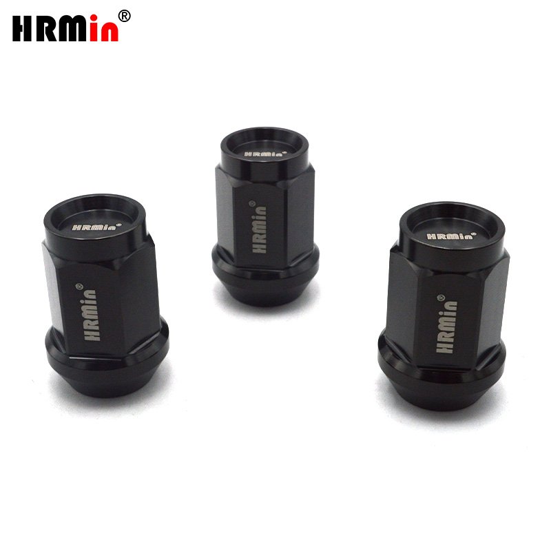 HRMin Cone Seat Gr.5 Titanium Alloy Auto Parts Titanium Screw Titanium Wheel Nut Lock Nut Lug Nut M14*1.5*35 for Racing Car