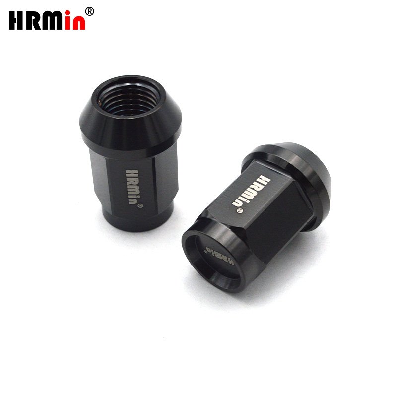 HRMin Cone Seat Gr.5 Titanium Alloy Auto Parts Titanium Screw Titanium Wheel Nut Lock Nut Lug Nut M14*1.5*35 for Racing Car